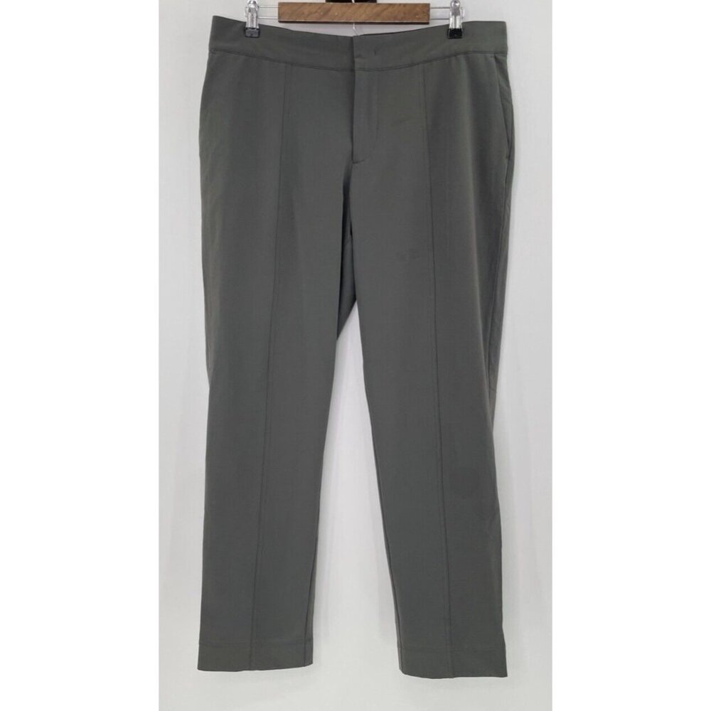 Mondetta Women’s Gray Trouser Pants Pockets Lined Pockets Zip Office Career 12